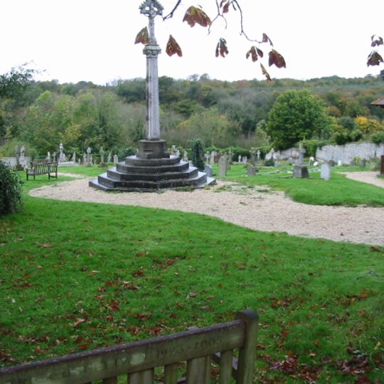Cemetery Cross In The Roman Catholic Cemetery