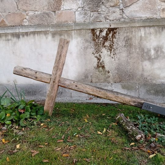 IX. zastavení křížové cesty u kostela na Hluboké