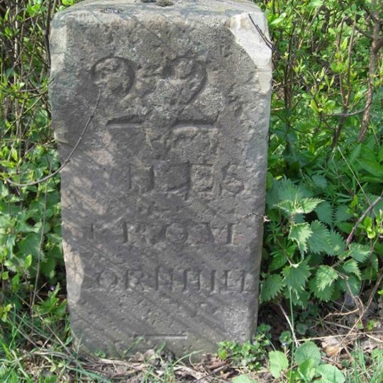 Milestone, Eastbourne Road, jct with Hart Lane