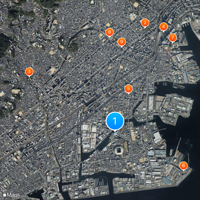 Wadamisaki Line Mapa