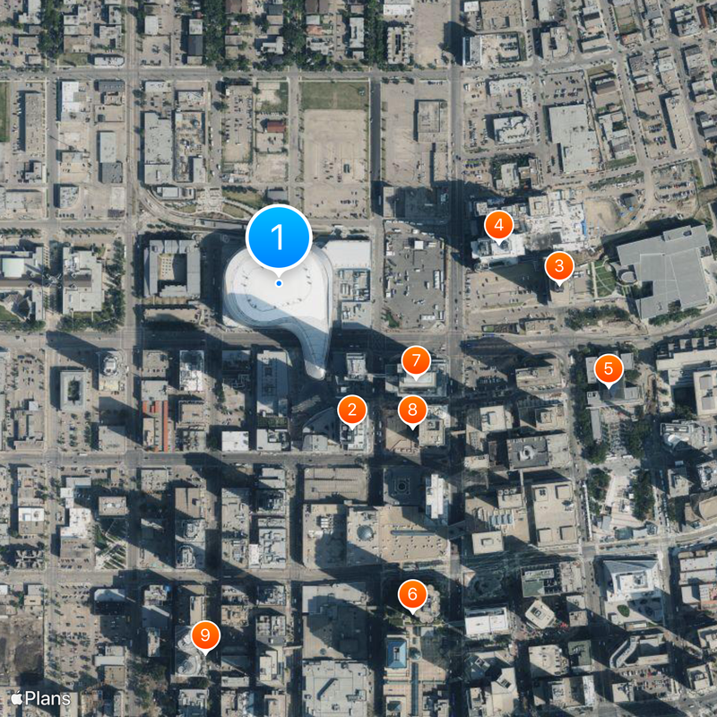 Rogers Place Mappa