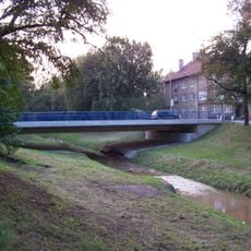 Most Nádražní ulice přes Rakovnický potok v Rakovníku