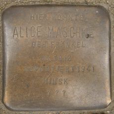 Stolperstein dedicated to Alice Maschke