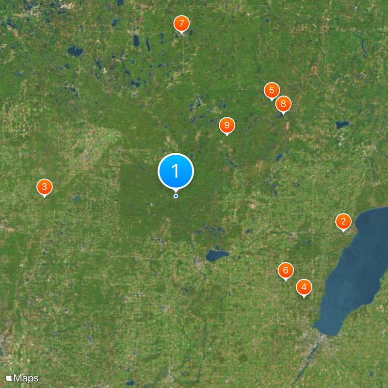 Menominee Indian Reservation Map