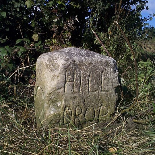 Milestone, South Hill, 100m E of Lower Dunton Road, by "Hill Drop"