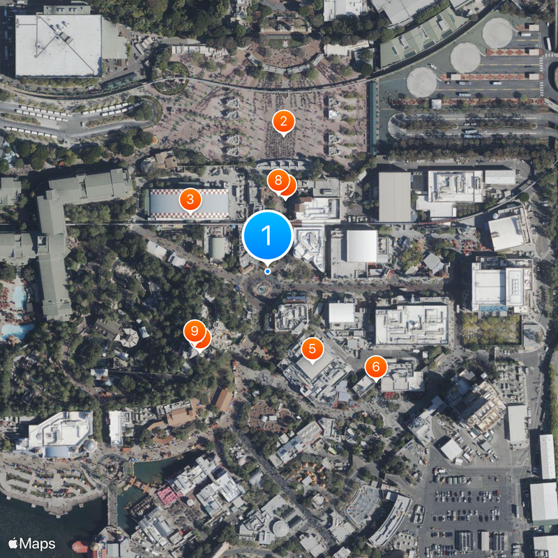 Disney California Adventure Mappa
