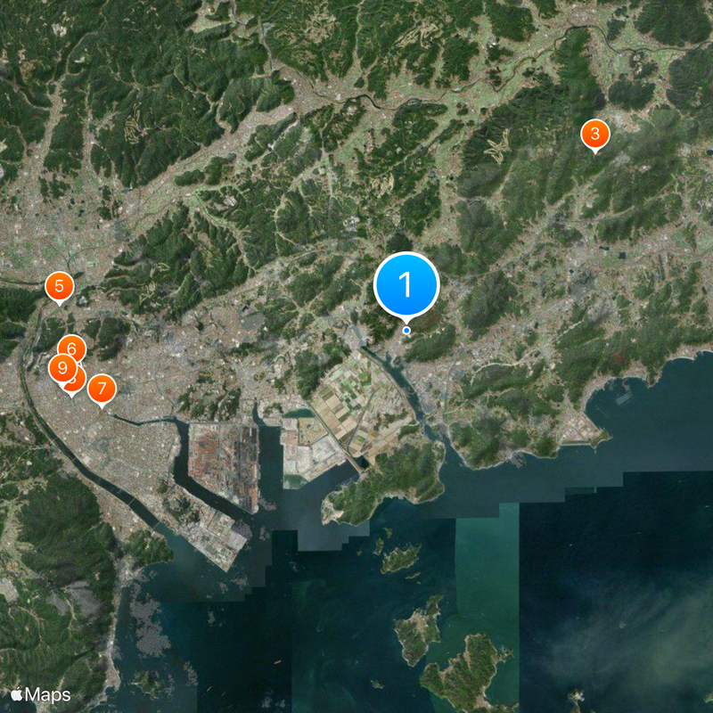 Kasaoka Commerce High School Map