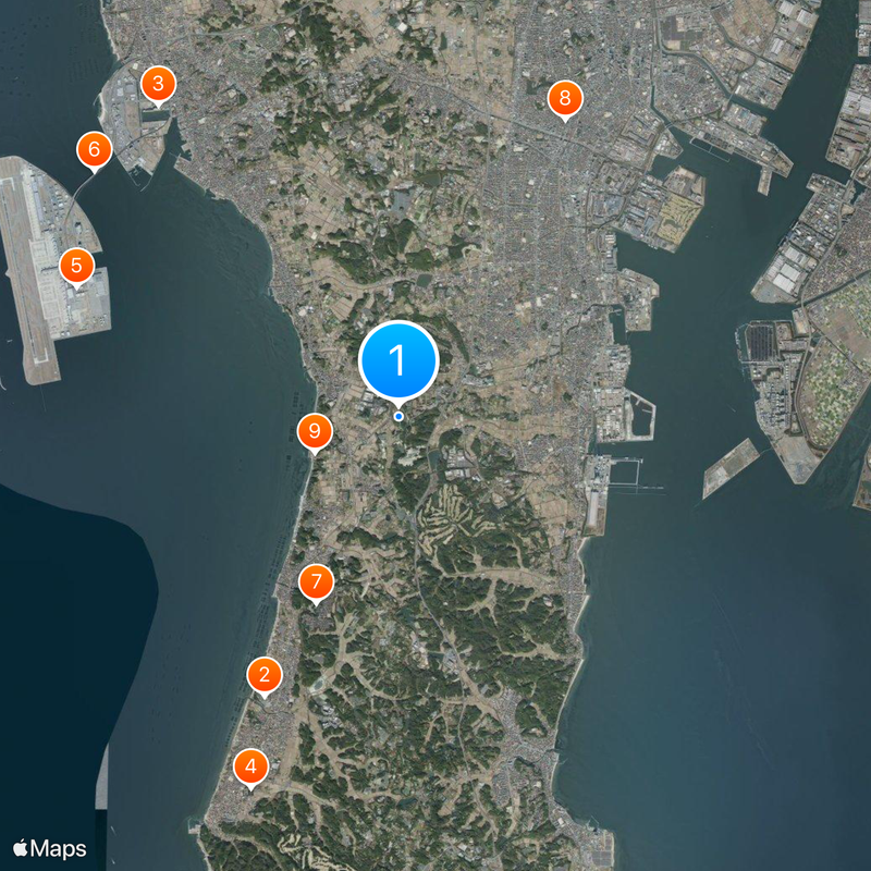 Chita Peninsula Map