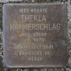 Stolperstein dedicated to Thekla Hammerschlag