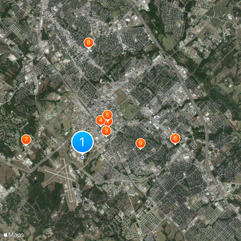 George Bush Presidential Library Kaart