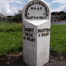 Milepost At Juntion With Park Road