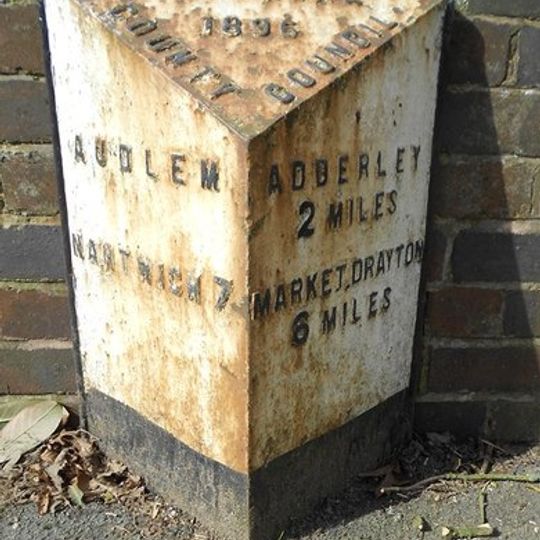 Milepost Shropshire Union Canal