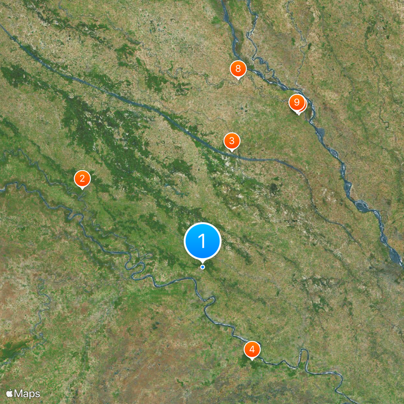 Auraiya district Map