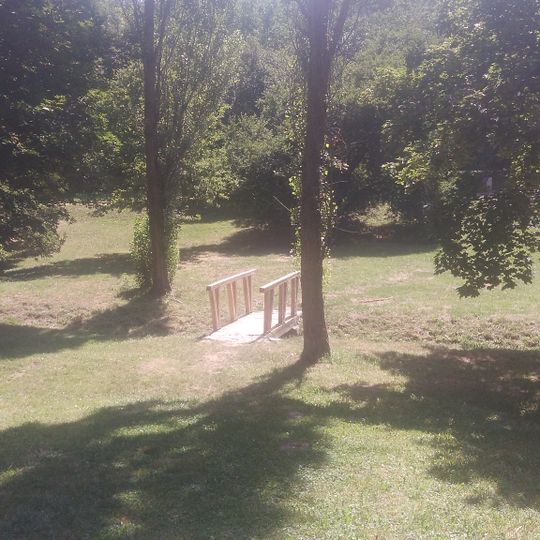 Západní lávka přes potok v Sítenském údolí