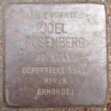 Stolperstein dedicated to Joel Rosenberg