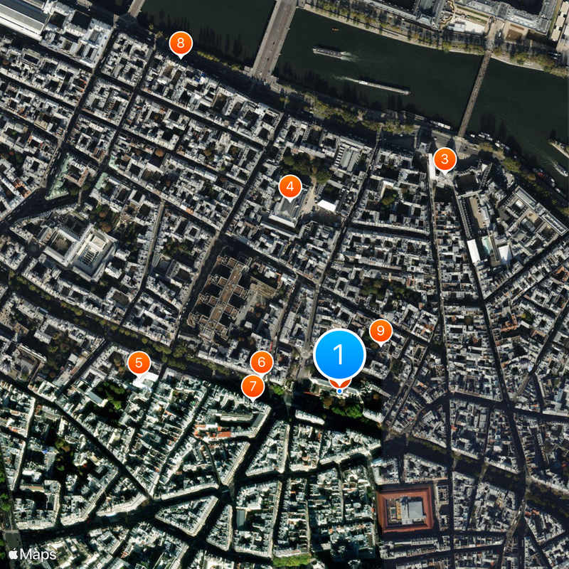 Saint-Germain-des-Prés Karte