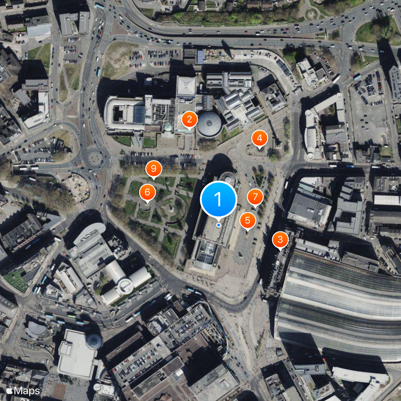 St George's Hall Map