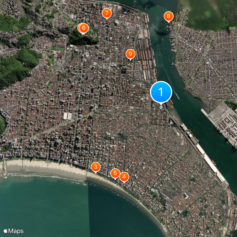 Port of Santos Map