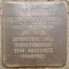 Stolperstein dedicated to Regine Salinger