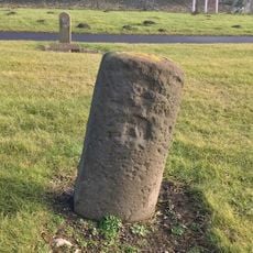 Milestone, Siddick, entrance to Iggesund Mill