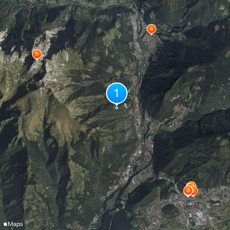 Valle Seriana Map