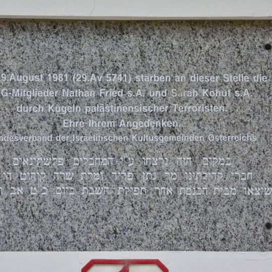 Gedenktafel für Terroropfer