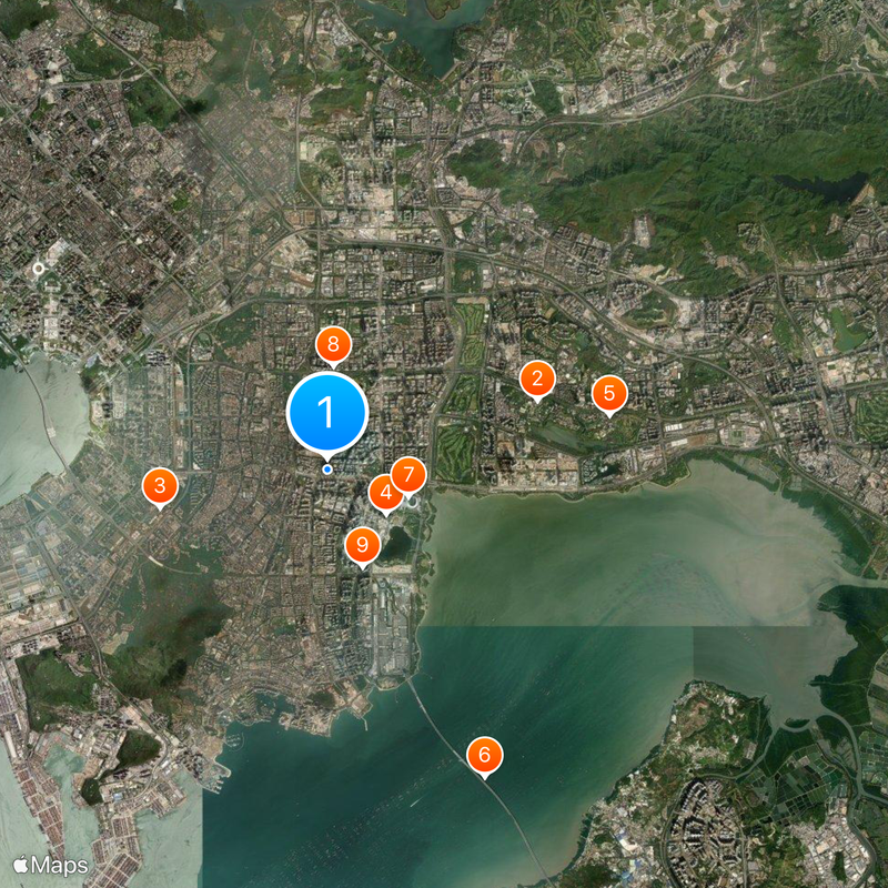 Tencent Binhai Towers Mappa