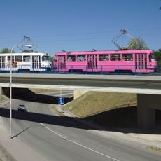 Tram bridge over Vejrostova street