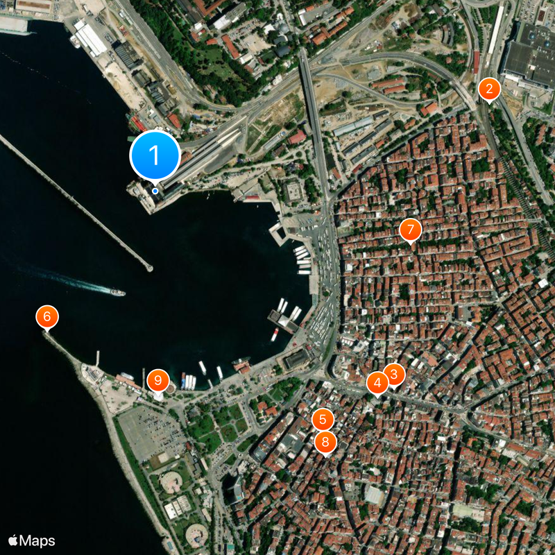 Terminal de Haydarpaşa Mapa