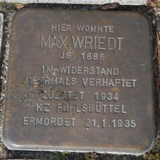Stolperstein en memoria de Max Wriedt