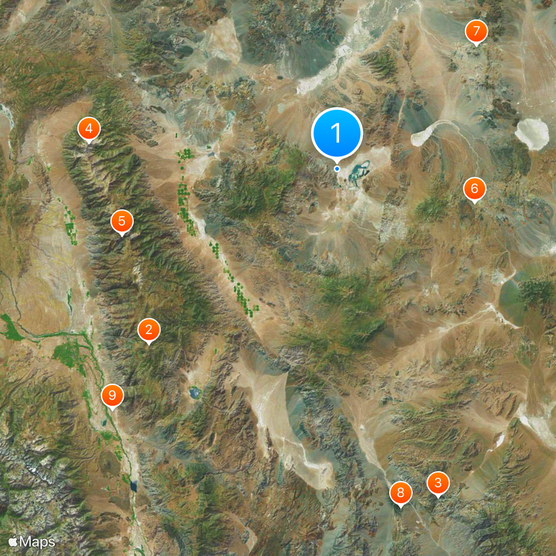 Comté d'Esmeralda Carte