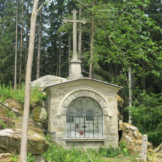 Kaple Božího Hrobu na konci křížové cesty z Vyššího Brodu