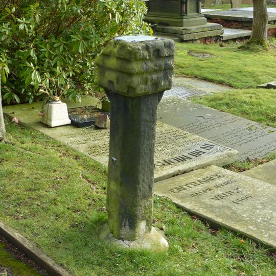 Remains of Saxon cross in graveyard of Church of St Thomas the Apostle
