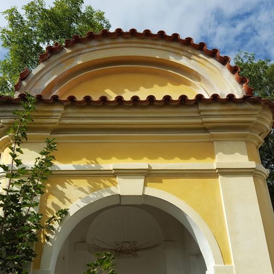 Kaplička u kostela svatého Bartoloměje ve Všeradicích - východní