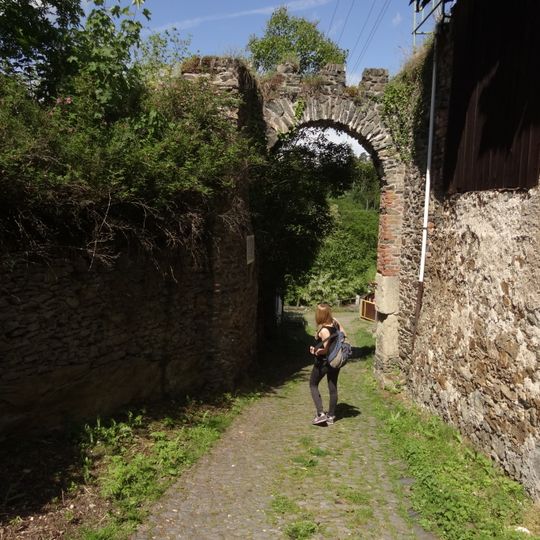 City walls in Rataje nad Sázavou
