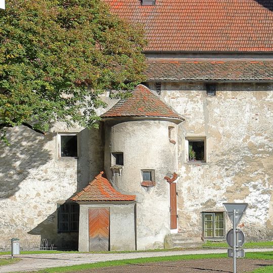 Schalenturm der Stadtbefestigung beim Ledererturm