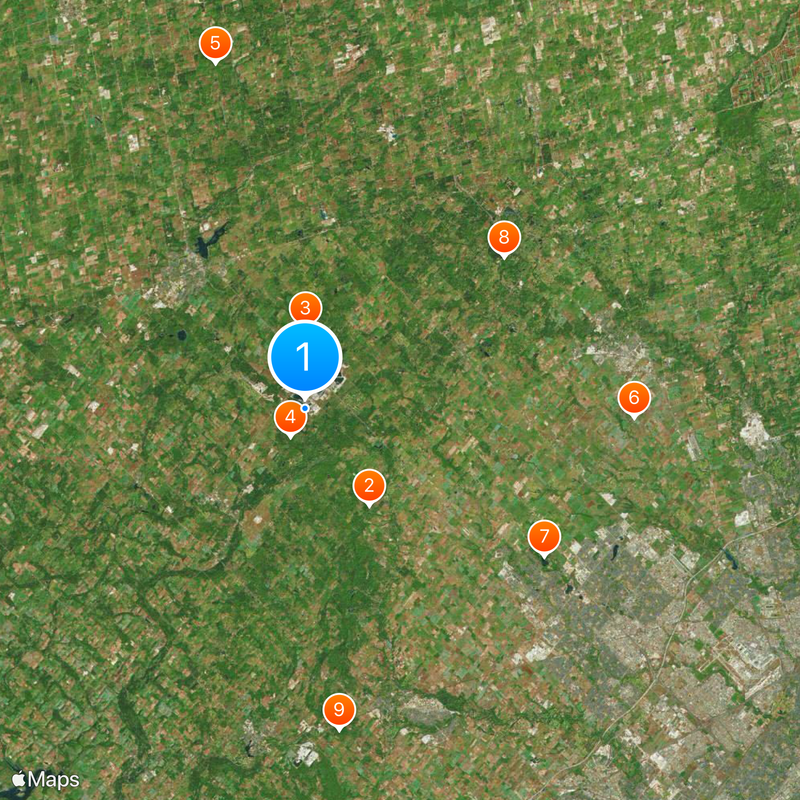 Niagara Escarpment Mappa