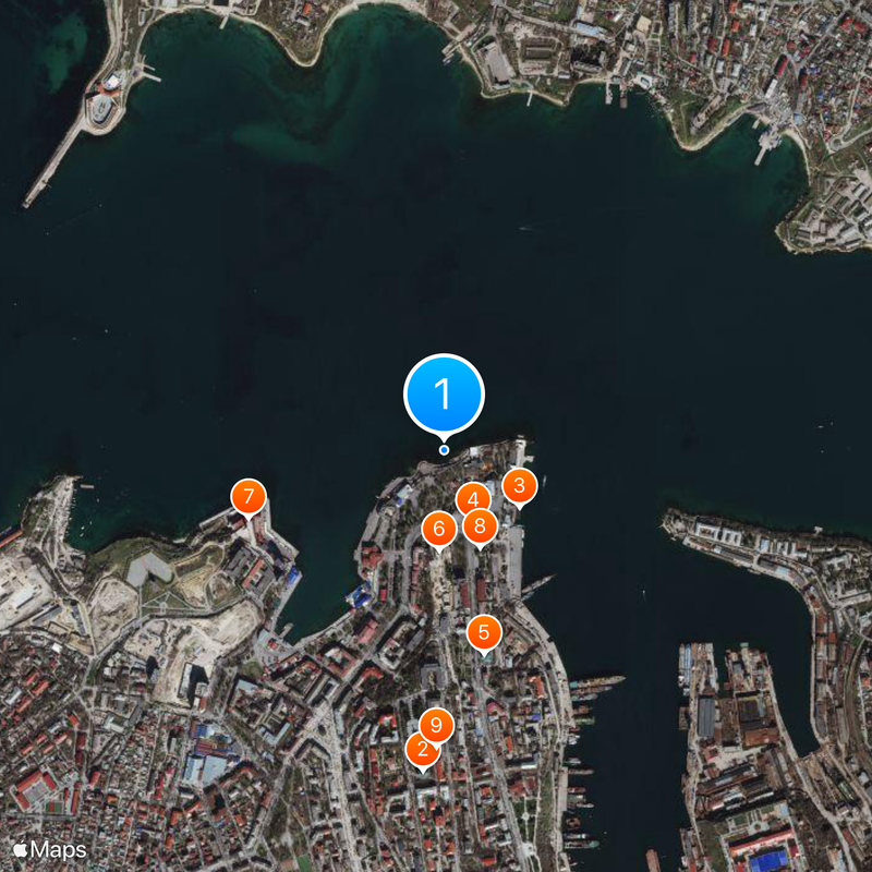 Sunken Ships Monument Mapa