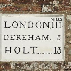 Mile Plaque 164 Metres South Of The Lodge