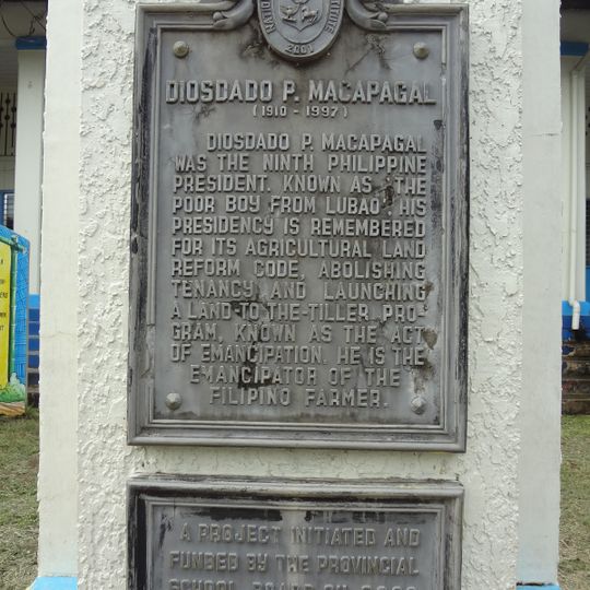 Diosdado P. Macapagal historical marker