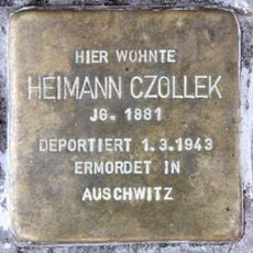 Stolperstein dedicated to Heimann Czollek