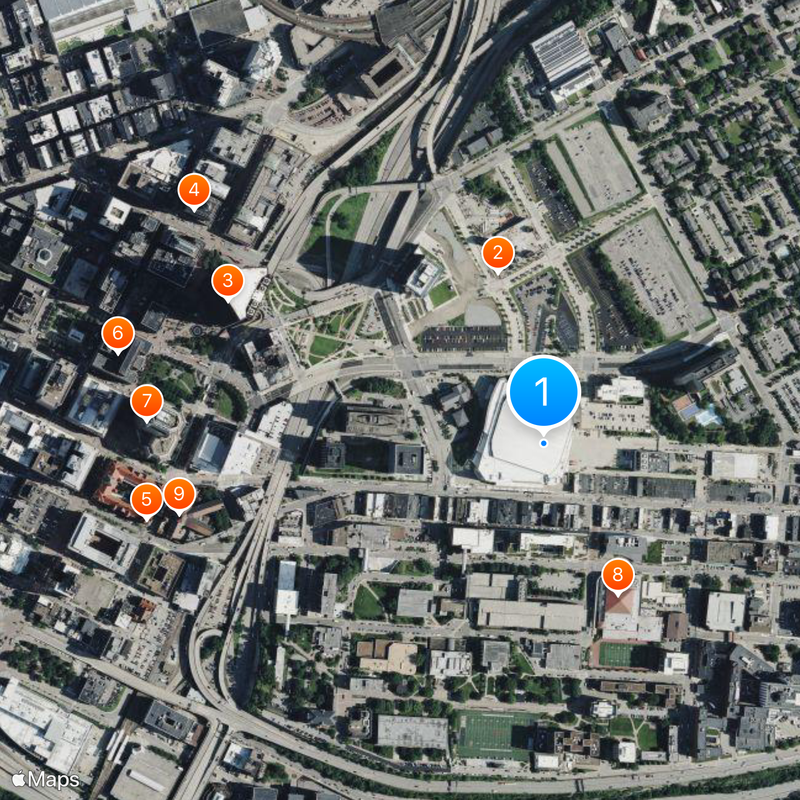 PPG Paints Arena Map
