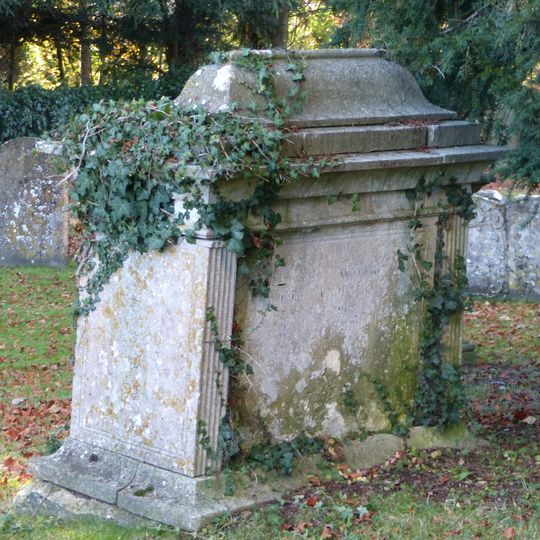 Group of 3 monuments in the churchyard approximately 6 metres south west of porch to Church of St John the Baptist