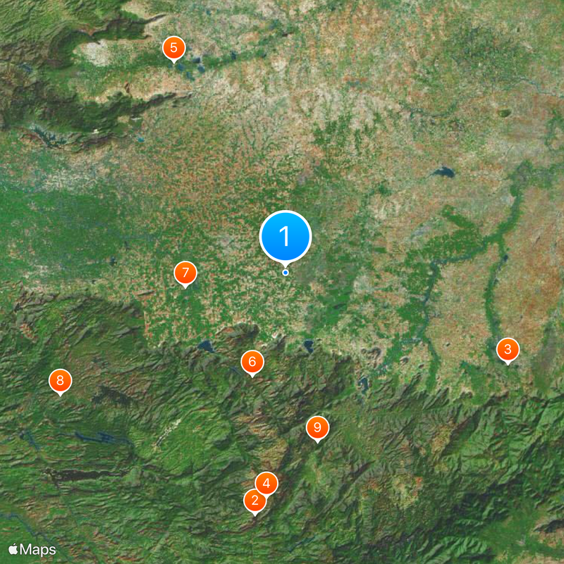 Río Bharathapuzha Mapa