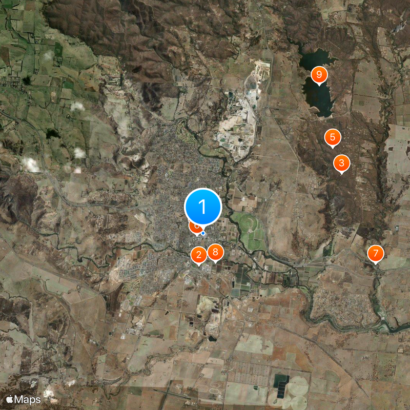Bacchus Marsh Map