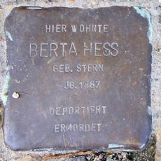 Stolperstein en memoria de Berta Hess