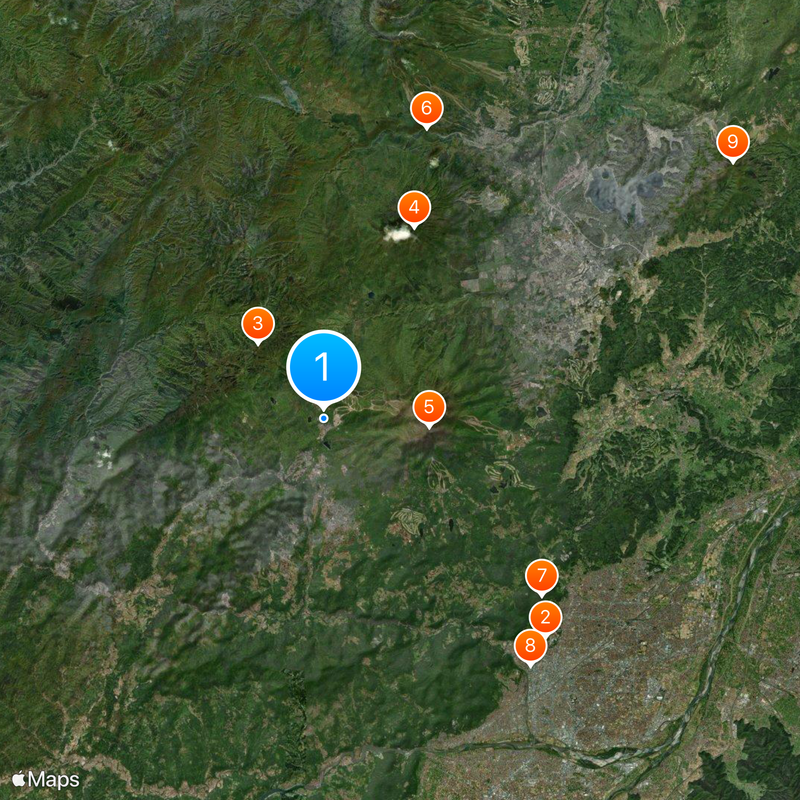 Togakushi Shrine Mapa