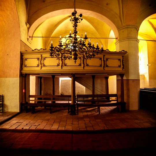 Side choir of Lutheran church in Zlēkas