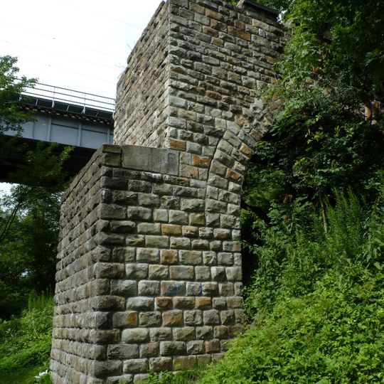 Železniční most přes Stonávku v Albrechticích