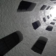 Grand Shaft Stairs And Attached Railings